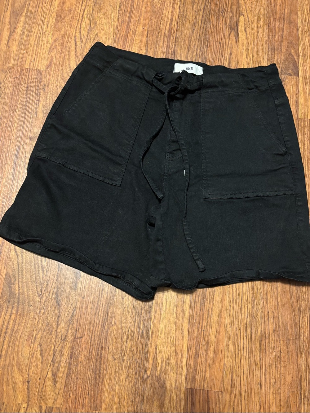 BKE Black Drawstring shorts